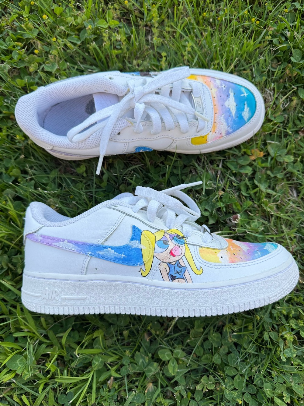 Customized Nike Air Force sneakers size women 7